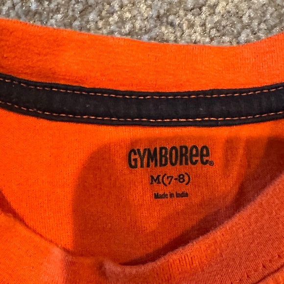 Gymboree Orange Tee with Navy Shark Graphic - Picture 2 of 6